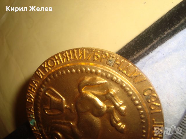 Трети СВЕТОВЕН КОНКУРС на ВИНА и КОНЯЦИ / БРЕНДИ / СЛЪНЧЕВ БРЯГ 1980 Позлатен РЯДЪК ПЛАКЕТ 31932 , снимка 6 - Антикварни и старинни предмети - 38153111