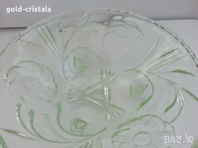 Ретро стъклена купа фруктиера , снимка 7 - Антикварни и старинни предмети - 26751187