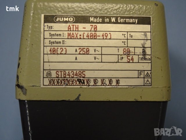 Термосонди JUMO ATH-2, ATH-70 , снимка 3 - Резервни части за машини - 32237387