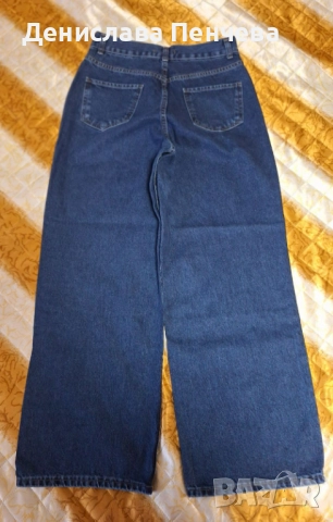 Дънки Wide leg - тъмносини. Чисто нови с етикет., снимка 2 - Дънки - 52123695