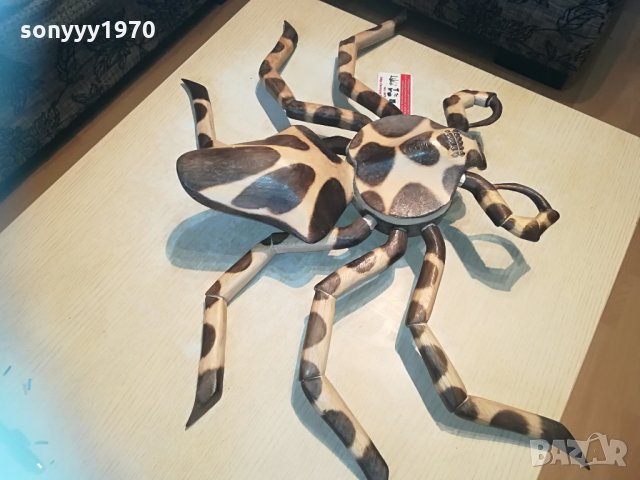 дървен паяк/рак/звяр с 6 крака 70см 1304211207, снимка 6 - Антикварни и старинни предмети - 32529522