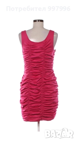 розова рокля Н&М - Л размер, снимка 2 - Рокли - 52918830