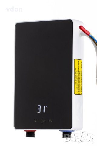 Електрически водонагревател - проточен бойлер за кухня и баня с душ в комплекта