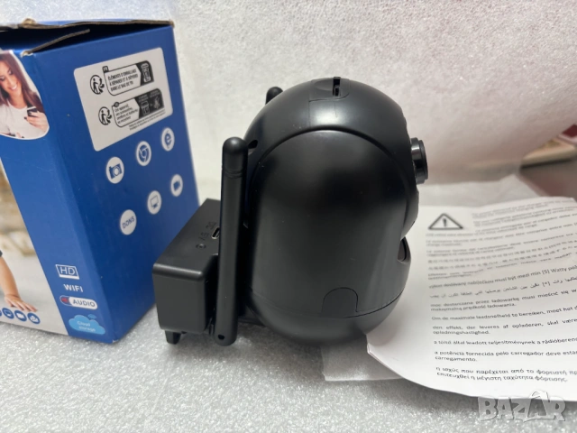 НОВА! Интелигентна IP WiFi камера за видеонаблюдение, снимка 3 - IP камери - 53558367
