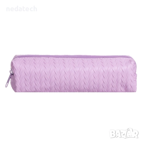 Училищен несесер, Лилав, 20.5x5x6см., снимка 3 - Ученически пособия, канцеларски материали - 51613658