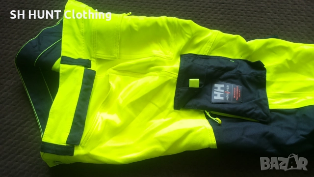 HELLY HANSEN 77472 Hi Vis Construction Stretch Work размер 52 / L работен панталон W4-420, снимка 6 - Панталони - 52075324