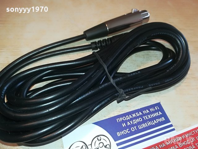 profesional low-noise cable-кабел за микрофон, снимка 4 - Микрофони - 28366961