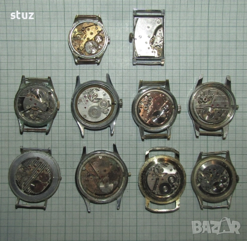 Мъжки швейцарски часовници за възстановяване, или за части, лот 10бр, снимка 10 - Антикварни и старинни предмети - 53297274