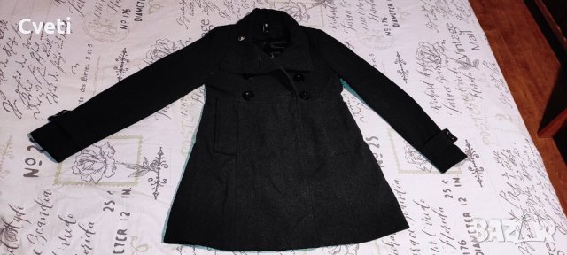 сиво палто S/М(34), снимка 2 - Якета - 35206954