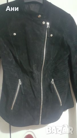 Яке от естествен набук-М размер, снимка 4 - Якета - 34645222