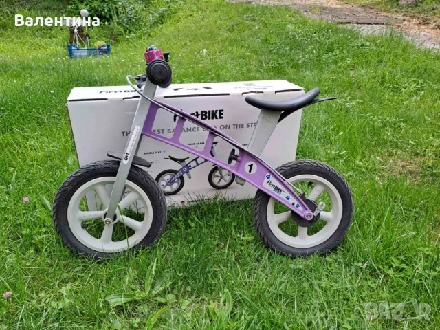 Колело за баланс FirstBike Street Violet , снимка 2 - Детски велосипеди, триколки и коли - 50664463