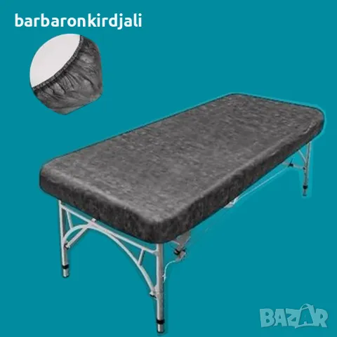 Чаршаф с цял ластик Черен - 80 х 220