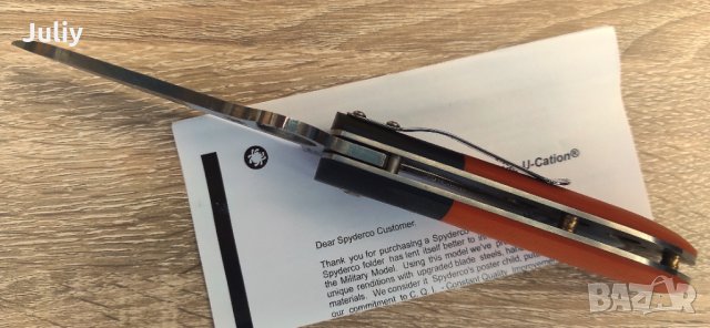 Сгъваем нож Spyderco C184 FireFly, снимка 9 - Ножове - 35604683