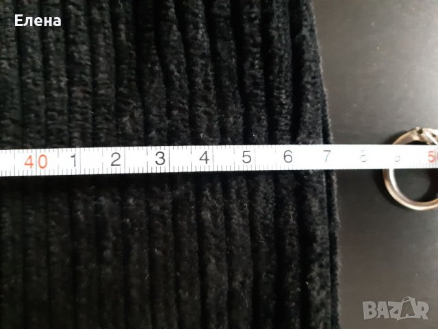 Черна кадифена пола, снимка 9 - Поли - 37876211