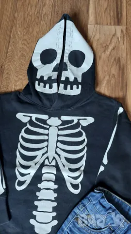 Блуза скелет с термо дънки