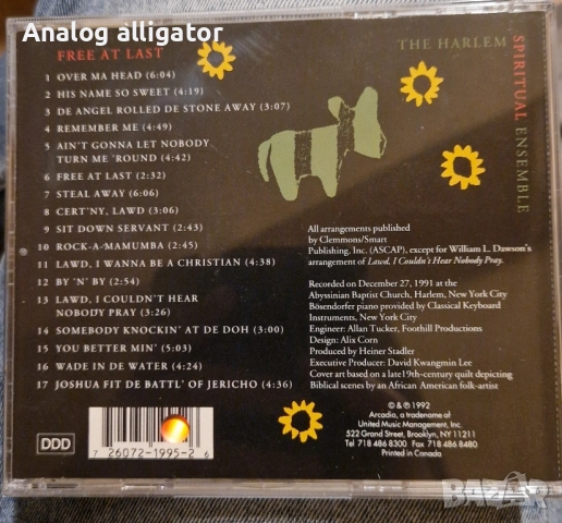 Free At Last.The Harlem, снимка 2 - CD дискове - 52032386