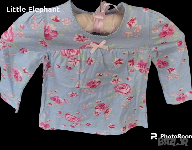 Блузка с дълъг ръкав за 12-18 мес мом,цветя,колекция"Flowers",Англия/нова