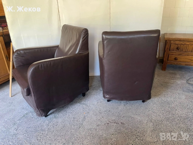 Две кожени кресла, снимка 2 - Дивани и мека мебел - 52010095