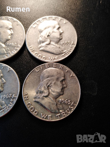 Халф долар САЩ , снимка 4 - Нумизматика и бонистика - 36413842