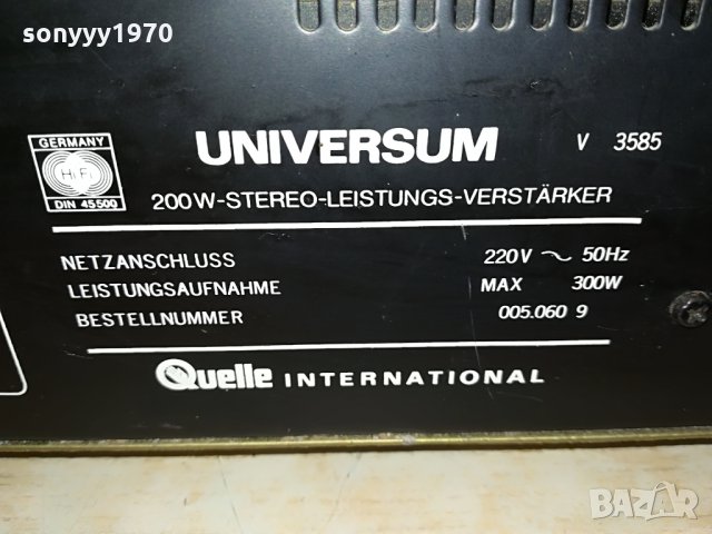 universum v3585 stereo amplifier-2x100w germany 2406211128, снимка 13 - Ресийвъри, усилватели, смесителни пултове - 33318583