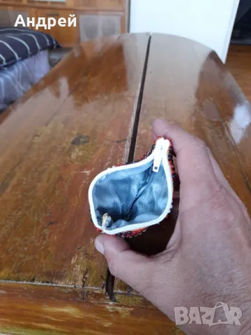 Старо мънистено портмоне #18, снимка 4 - Други ценни предмети - 50057877