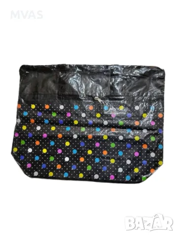 Нова голяма черна пазарска чанта с дръжки Чанта за пазаруване покупки, снимка 3 - Чанти - 49742735