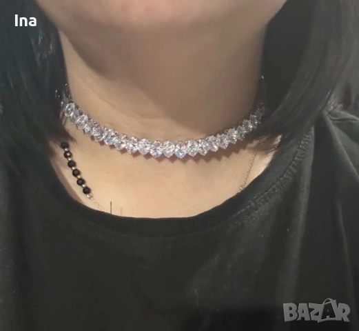 Цирконово колие , снимка 3 - Колиета, медальони, синджири - 53193937