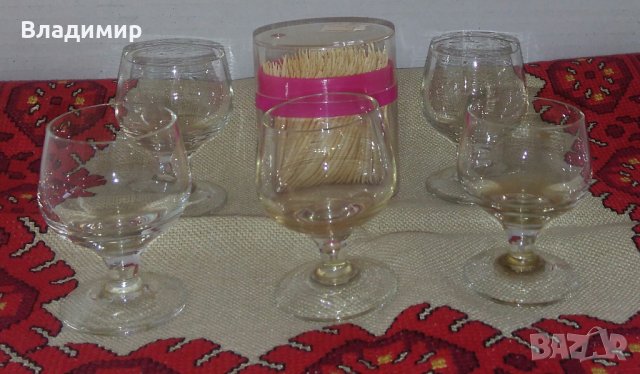 Мини стъклени чашки за алкохол, снимка 2 - Чаши - 28909339