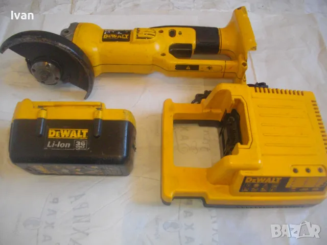 DeWALT 36V Li-ion Made in MEXICO Оригинален АКУМУЛАТОРЕН ЪГЛОШЛАЙФ 36 ВОЛТА ДЕВАЛТ с батерия зарядно
