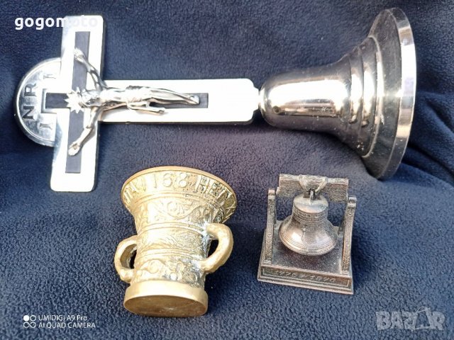 Малка бронзова къмбанка, хлопка, чан, чанове,камбана, звънче къмбана , снимка 17 - Други ценни предмети - 37690531