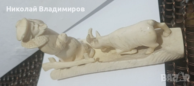 Слонова кост фигурка фигура , снимка 6 - Фигурки - 53223589