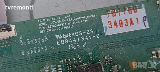 T-Con Board 6870C-0452A 3403A 6871L-3403A FOR Panasonic TX-L42B6E DISPLAY LC420DUE-SFR2, снимка 2 - Части и Платки - 39648270