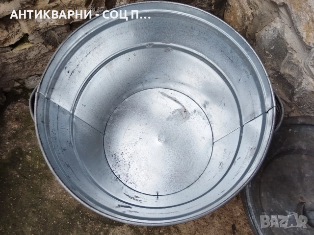 Стар Соц Подцинкован Съд / 30 Литра. , снимка 6 - Антикварни и старинни предмети - 52496828