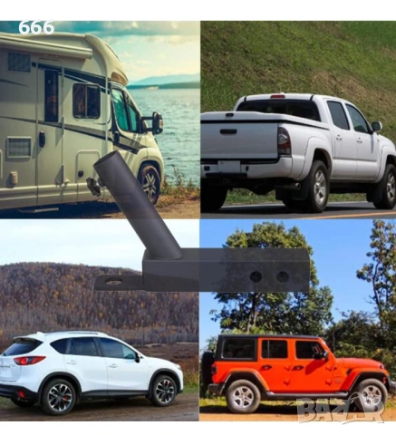 Универсален държач за флагшток за теглич, снимка 5 - Аксесоари и консумативи - 53213296