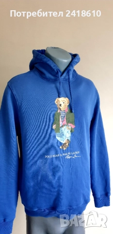 POLO Ralph Lauren Bear Hoodie Mens Size S/  M ОРИГИНАЛ! Мъжки Суичър!, снимка 8 - Суичъри - 52539260