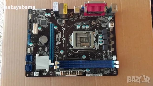  Дънна платка ASRock H61M-PS4 Socket LGA1155, снимка 5 - Дънни платки - 48878231