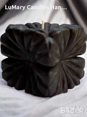 Свещ “ Черна елагантност”, снимка 4 - Декорация за дома - 53223174