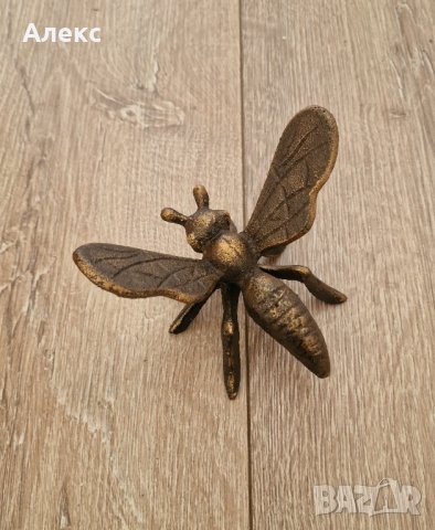 Масивна Чугунена пчела–450гр, снимка 6 - Градински мебели, декорация  - 39730246