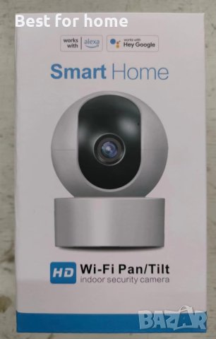 вътрешна WiFi охранителна камера,360° покритие,двупосочно аудио,проследяване на движение,T53A, снимка 2 - Камери - 43426108