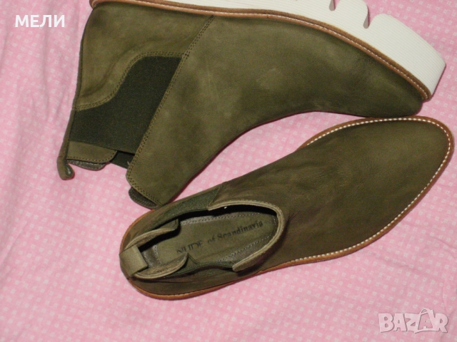 NUDE нови дамски боти естествена кожа 38, снимка 5 - Дамски боти - 51839255