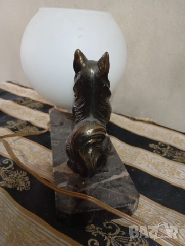 стара настолна лампа арт деко, снимка 6 - Настолни лампи - 38683155