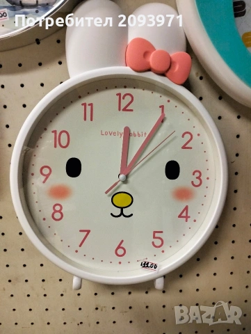 стенен и настолен часовник hello kitty, снимка 2 - Стенни часовници - 53512076