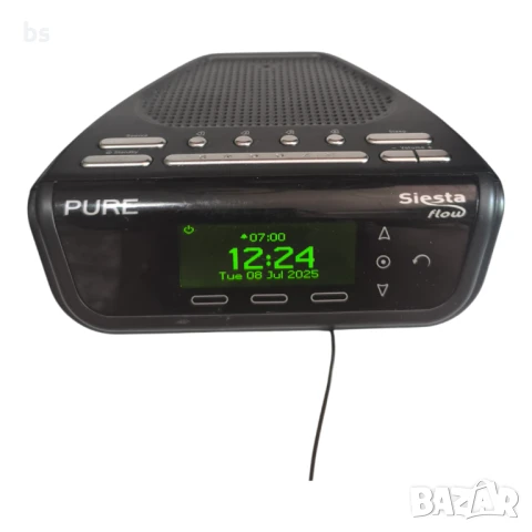 📻 Pure Siesta Flow – радио-часовник с FM, AUX и USB, снимка 3 - Друга електроника - 50953937