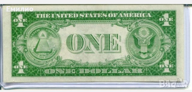 USA 🇺🇸 $ 1 DOLLAR 1935-A ОГЛЕДАЛЕН СЕРИЕН НОМЕР XF +, снимка 3 - Нумизматика и бонистика - 38850765