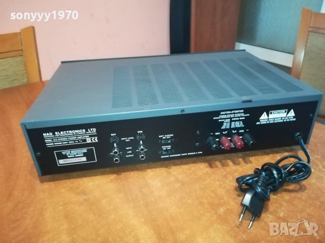 NAD POWER AMPLIFIER-ВНОС SWISS 2012230802, снимка 9 - Ресийвъри, усилватели, смесителни пултове - 43483472