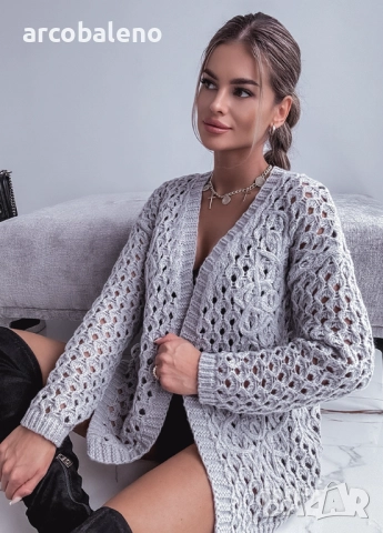 Дамска ажурна жилетка , снимка 2 - Жилетки - 51812990