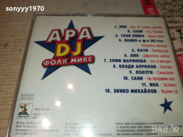 АРА DJ ФОЛК МИКС CD 2409251157, снимка 13 - CD дискове - 51818570