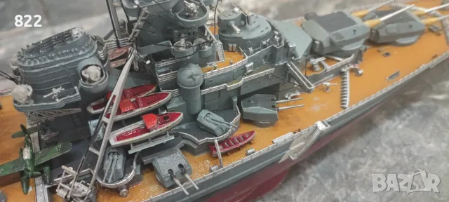 Модел на линеен кораб:"BISMARCK", снимка 10 - Колекции - 49168035