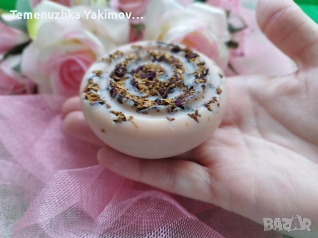 Натурален сапун "Роза", снимка 2 - Козметика за тяло - 43505579