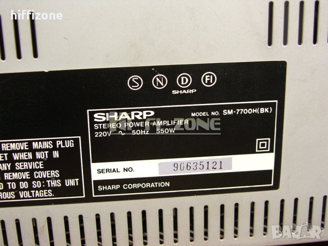 УСИЛВАТЕЛ  Sharp sm-7700h /1 , снимка 8 - Ресийвъри, усилватели, смесителни пултове - 40517936